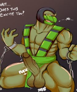 Reptile Chained gay furry comic