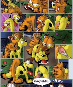 Garfield's Christmas gay furry comic - Gay Furry Comics
