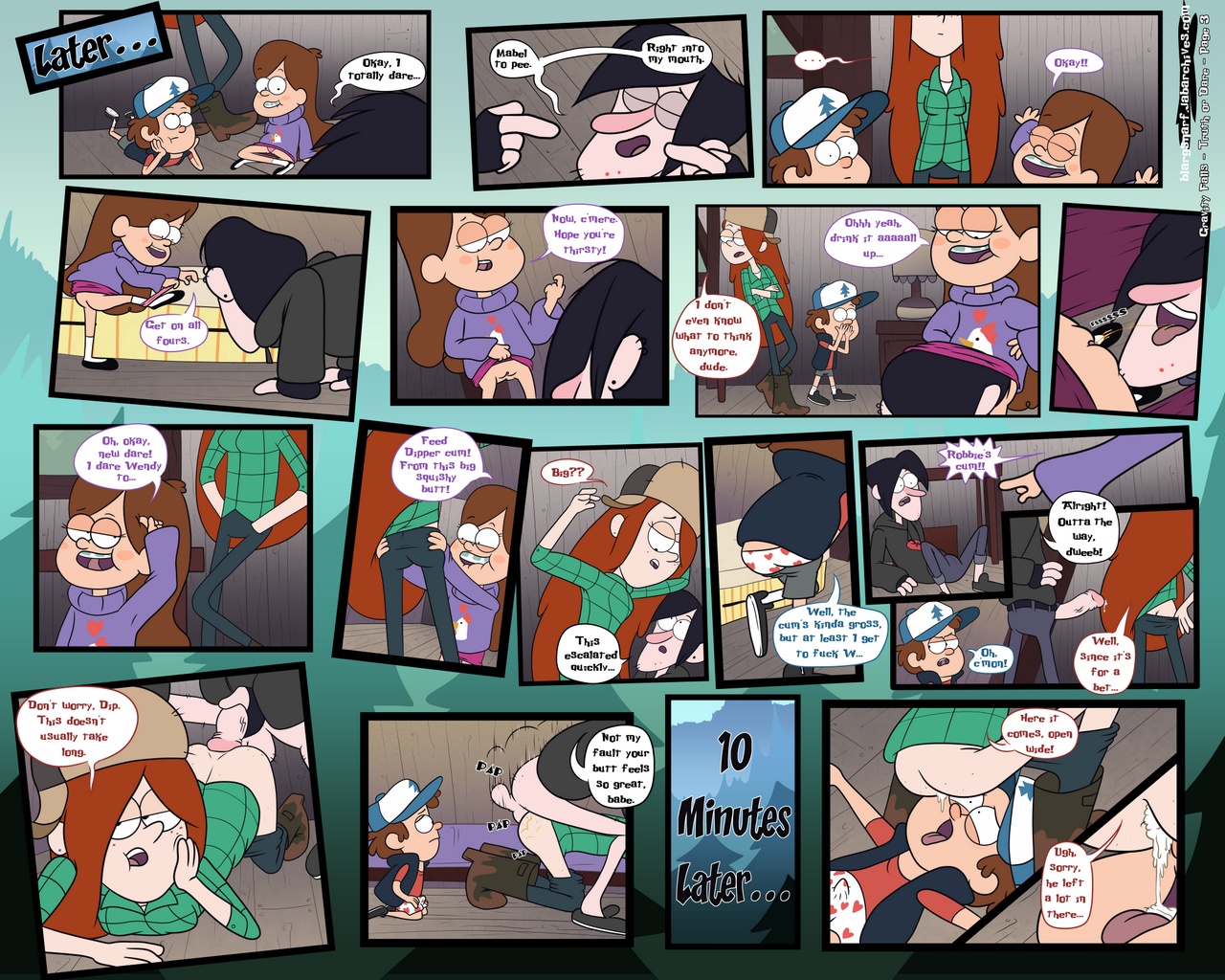 1280px x 1024px - Gravity-Falls-Truth-Or-Dare-004 - Gay Furry Comics
