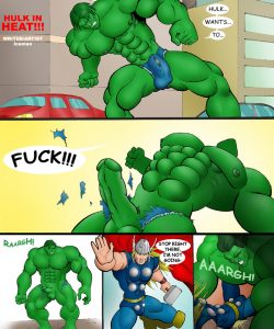 Hulk - Hulk In Heat gay furry comic - Gay Furry Comics