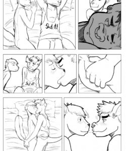 A Goodnight Kiss gay furry comic