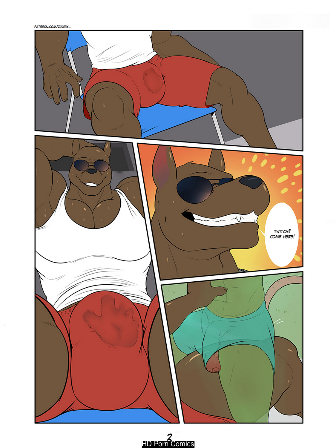 ambush-on-the-pool-003 - Gay Furry Comics