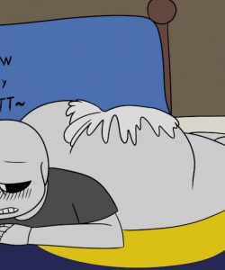 Big Skeleton Butt gay furry comic