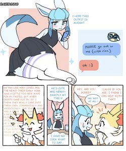 Glaceon x Braixen 002 and Gay furries comics