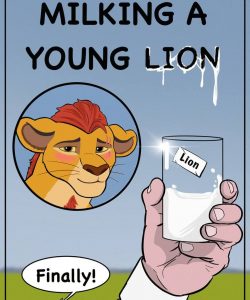 250px x 300px - Milking A Young Lion gay furry comic - Gay Furry Comics
