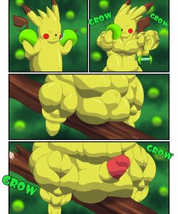 Pikachu Muscle Evolution 003 and Gay furries comics