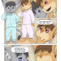 Sleepover Party 1 - A Different Game gay furry comic