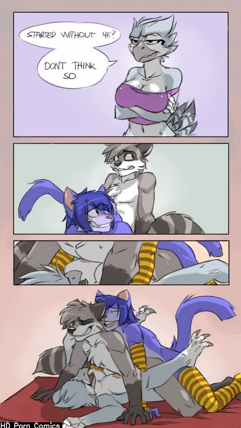 Furry porn comic threesum