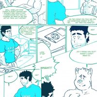 Wolfguy 5 - Teal gay furry comic