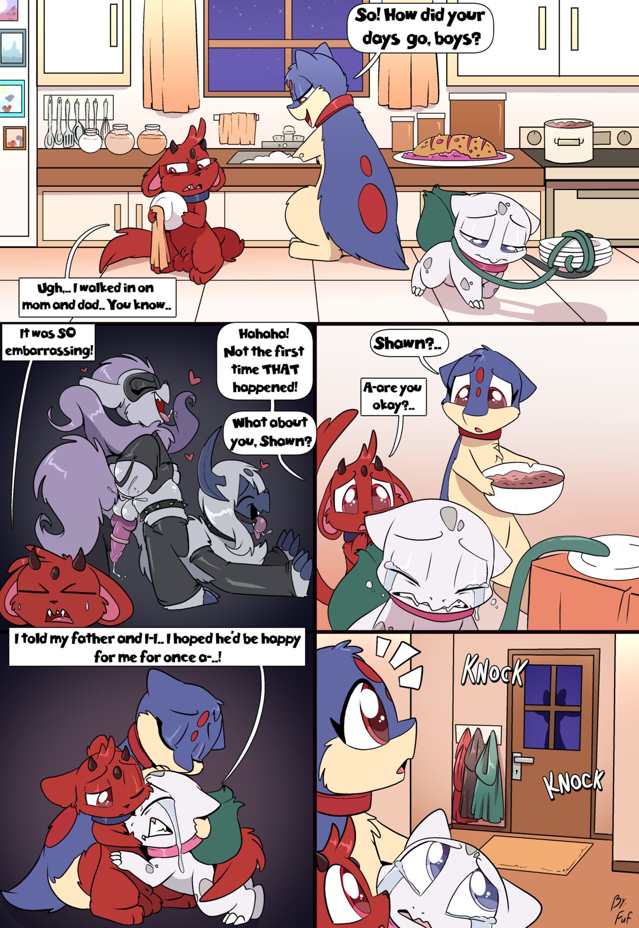A Little Encouragement gay furry comic - Gay Furry Comics