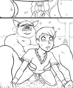 Pig CYOA gay furry comic