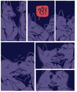 Blue Party gay furry comic