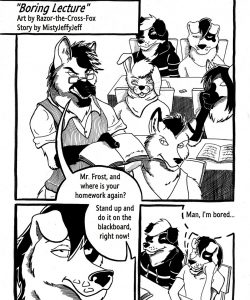 Boring Lecture 002 and Gay furries comics