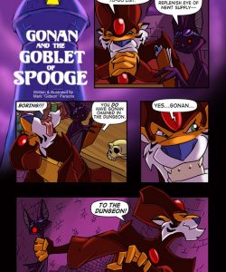 Gonan And The Goblet Of Spooge 002 and Gay furries comics