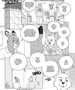 Office Party gay furry comic
