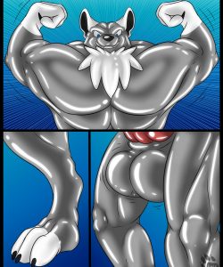 Rubber Muscles 010 and Gay furries comics