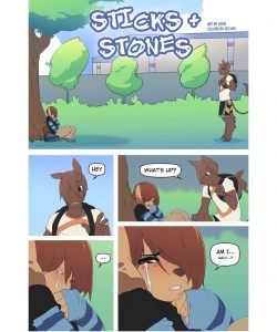 Sticks & Stones 001 and Gay furries comics