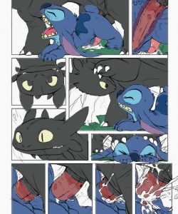Stitch vs Toothless 004 and Gay furries comics