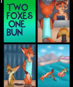 Two Foxes One Bun 001 and Gay furries comics