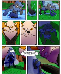 Wet An Arcanine, Drench A Riolu 001 and Gay furries comics