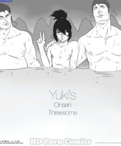 Yuki's Onsen Threesome 001 and Gay furries comics