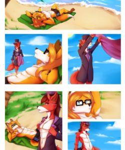 A Foxy Day At The Beach 001 and Gay furries comics