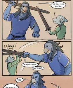 Fencing Lesson 012 and Gay furries comics