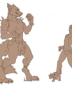Werewolf TF 001 and Gay furries comics