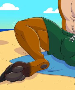 Beach Kangaroo Sequence gay furry comic