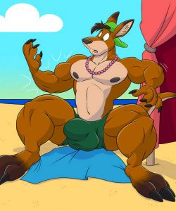 Beach Kangaroo Sequence 005 and Gay furries comics