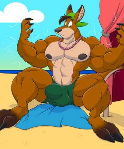 Beach Kangaroo Sequence 006 and Gay furries comics