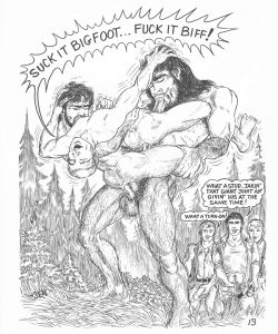 Big Foot And A Half! - The Enigma Of The Northwest 014 and Gay furries comics