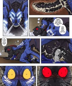 Black And Blue 3 013 and Gay furries comics