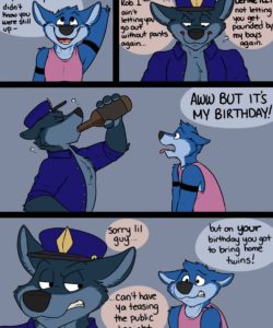 Bottomless Robbie Day 002 and Gay furries comics