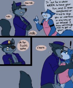 Bottomless Robbie Day gay furry comic