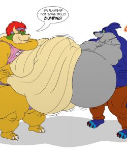 Bowser's Growht Drive! (Fat Version) 006 and Gay furries comics