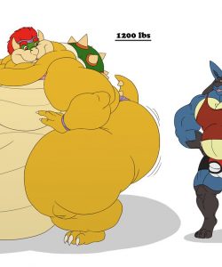 Bowser's Growht Drive! (Muscle Version) 007 and Gay furries comics