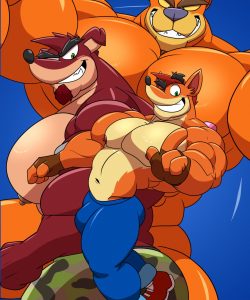 Crash N Sane Threesome 022 and Gay furries comics
