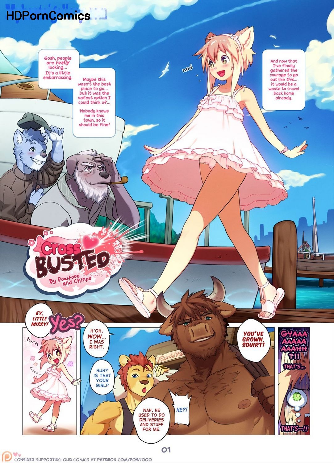 Cross busted comic porn