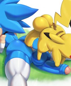 Sonic x Pikachu 003 and Gay furries comics