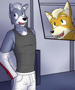 Fox And Wolf 004 and Gay furries comics
