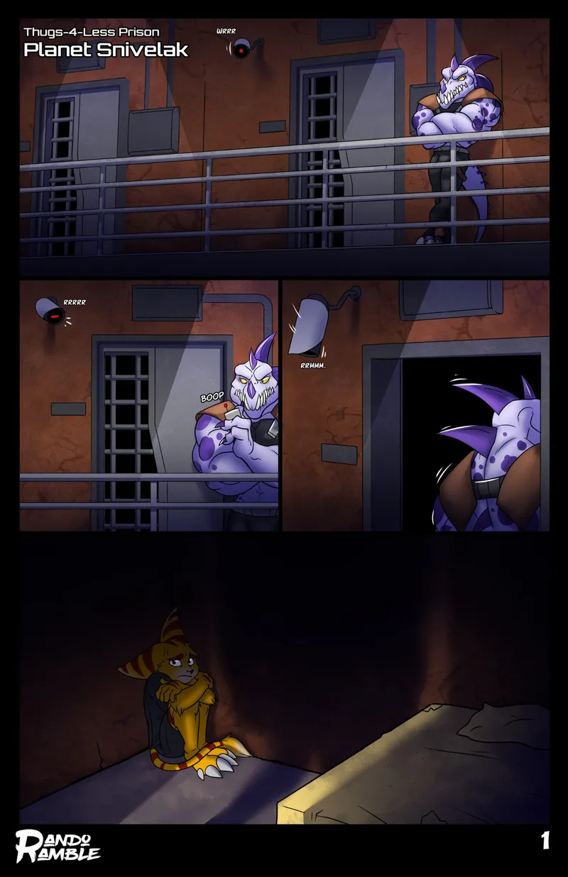 Great Tail And A Jail-Break gay furry comic