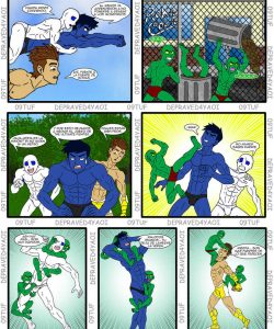 Heroes In Trouble 9 004 and Gay furries comics