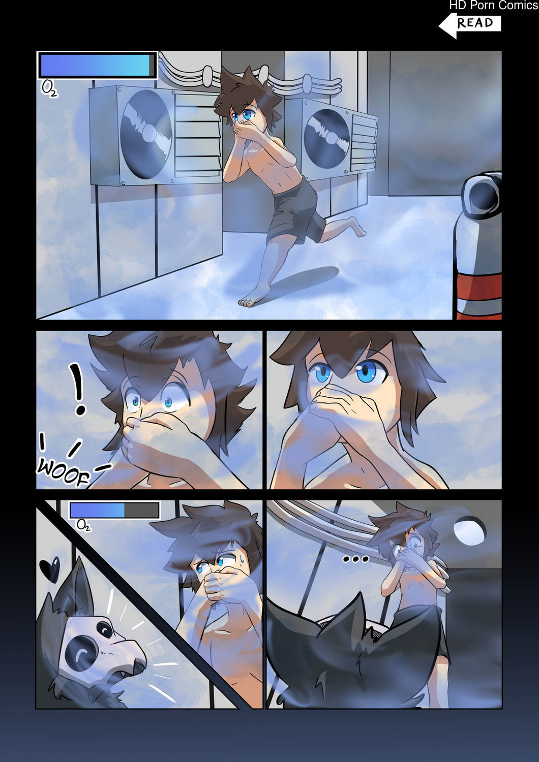 Maintenance Hall Gas Leak gay furry comic - Gay Furry Comics