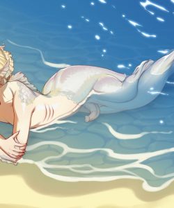 Mermaid Transformation gay furry comic