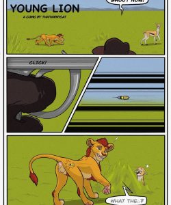 Milking A Young Lion gay furry comic
