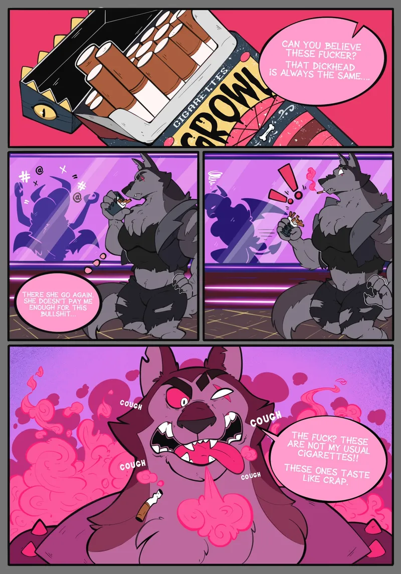 Muscle Growl gay furry comic