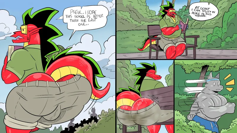 Nerd Jake Is Trapped gay furry comic