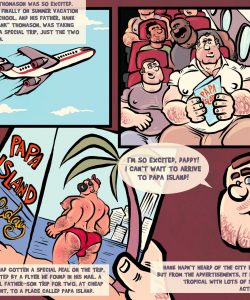 Papa Island 001 and Gay furries comics