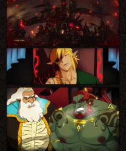 Passion In The Kingdom - Link X Ganondorf And King Rhoam 013 and Gay furries comics